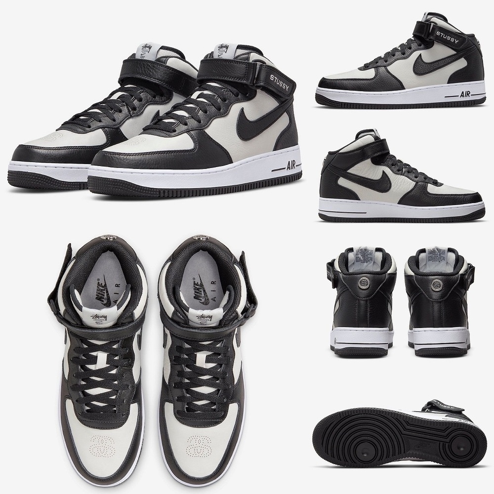 Nike Air Force 1 Mid x Stussy
"Black/White"